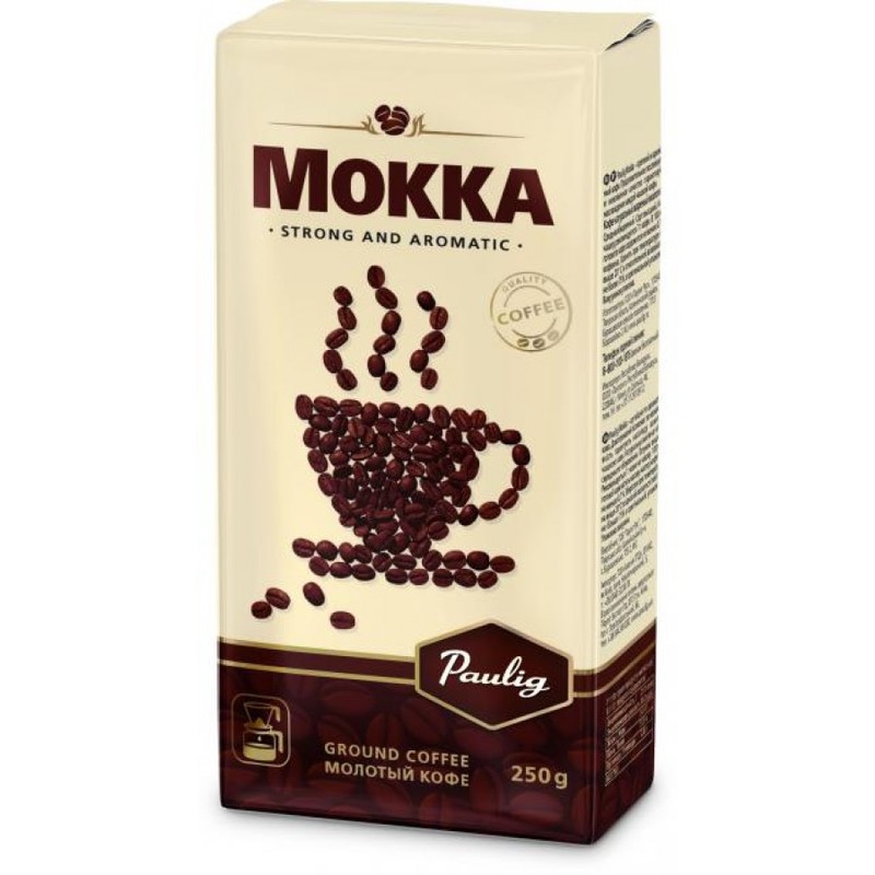 Молотый кофе mokka. Кофе Паулиг Мокка молотый. Кофе мокко Paulig. Кофе Паулиг молотый для заваривания в чашке. Паулик мокко кофе молотый для заварки 250 грамм.