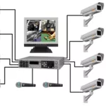 Системы видеонаблюдения , системы пожарной сигнализации и охранной .