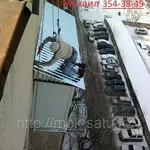 Профессиональный монтаж балконного козырька  в Алматы