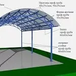 Навес в Алматы от 100000 тг за всю работу