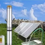 Водяной насос на солнечных батареях для скважин