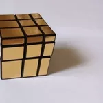 Кубик рубика 3х3 зеркальный золотой,  Шенгшоу