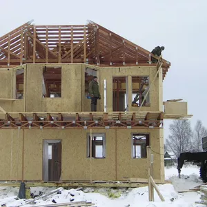 Строительство Быстровозводимых домов из сэндвич-панели по канадской т