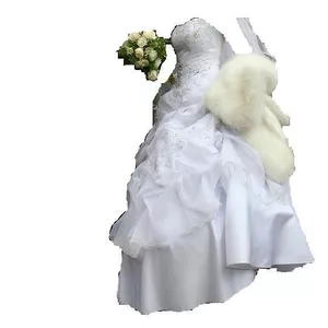 Белое свадебное платье б/у