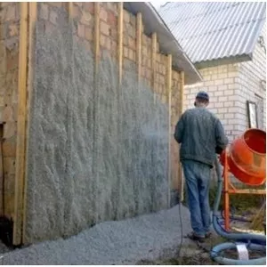 Утепление и Шумоизоляция Эковатой наружних и внутренних стен,  полов,  м