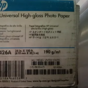 Q1426 HP Universal High-gloss Photo paper - фотобумага для плоттера