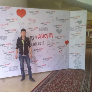  Изготовления пресс-вол и конструкции для баннеров в Алматы