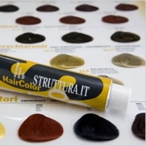 Краска для волос Struttura,  Италия - тюбик на 4 покраски
