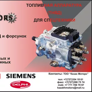 Продажа и ремонт топливной аппаратуры (ТНВД) для спецтехники