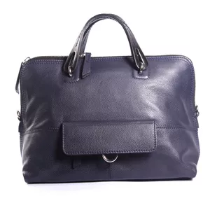 Женская сумочка темно-синего цвета,  размер А4 Код 6000 С