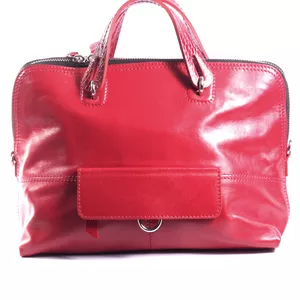 Женская сумочка красного цвета,  формат А4 Код 6000 К