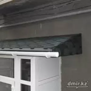 Ремонт балконных козырьков 