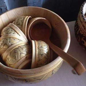 Срочно продам новая деревянная посуда (набор) для кумыса
