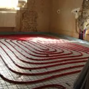 Укладка теплых полов.