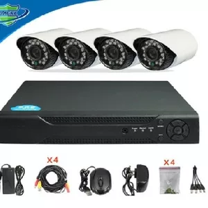 Продам Комплект готового CCTV видеонаблюдения на 4 камеры с высоким ра