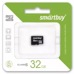 Продам Карта памяти MicroSD Smartbuy 32GB (class 10) оптом от 30шт.