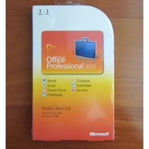 Microsoft Office Professional 2010 key card