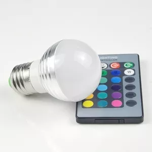 Светодиодная энергосберегающая лампа лампочка на пульте Remote 46971