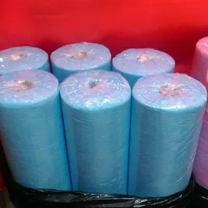 Простыни одноразовые голубые рулон,  100шт,  200*80см