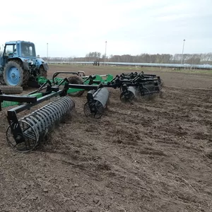 Широкозахватный винтовой каток для прикатывания посевов 