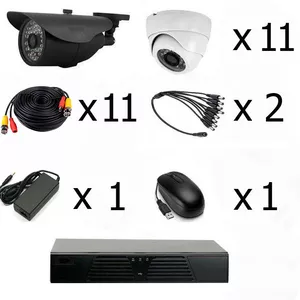Продам готовый комплект видеонаблюдения на 11 камер (АНАЛОГОВЫЙ)