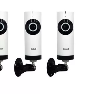 Продам охранный комплект из 4х беспроводных IP камер с углом обзора 18