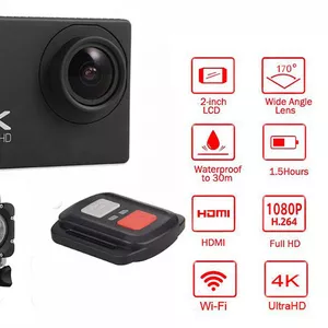 Продам 4K Ultra HD Экшн камера с WIFI и пультом дистанционного управле