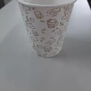Одноразовые бумажные стаканы с наполнителем,  чай,  кофе