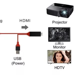 Продам адаптер/переходник с Lightning на HDMI для iPhone,  2м,  7575S