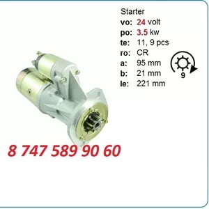 Стартер Isuzu 4bd1,  4bc2 S25-03A