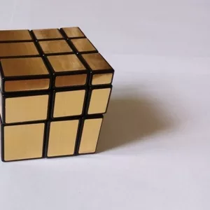 Кубик рубика 3х3 зеркальный золотой,  Шенгшоу