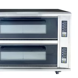 Жарочный шкаф 2х4. Подовый с паром Китай  Двухъярусная электрическая п