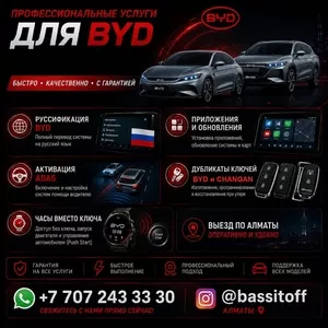  BYD  профессиональные услуги в Алматы. 