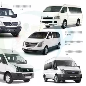 Car and Minibus Rentals with Drivers in Kazakhstan