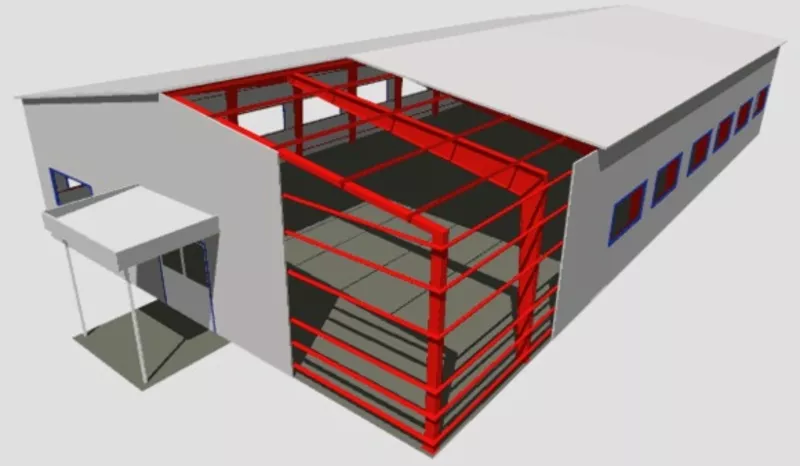 Ангары прямостенные. Модульные здания. 2