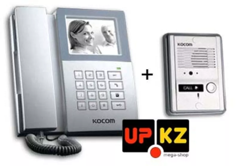 Комплект видеодомофона ч/б Kocom KVM-340+KC-D20