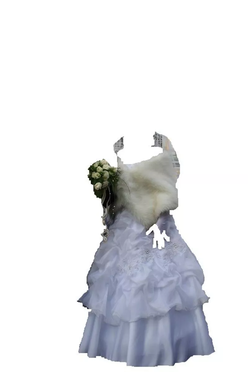 Белое свадебное платье б/у 2