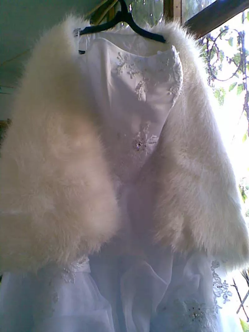 Белое свадебное платье б/у 4