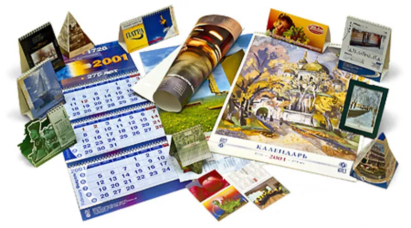 Печать календарей на 2012 год.