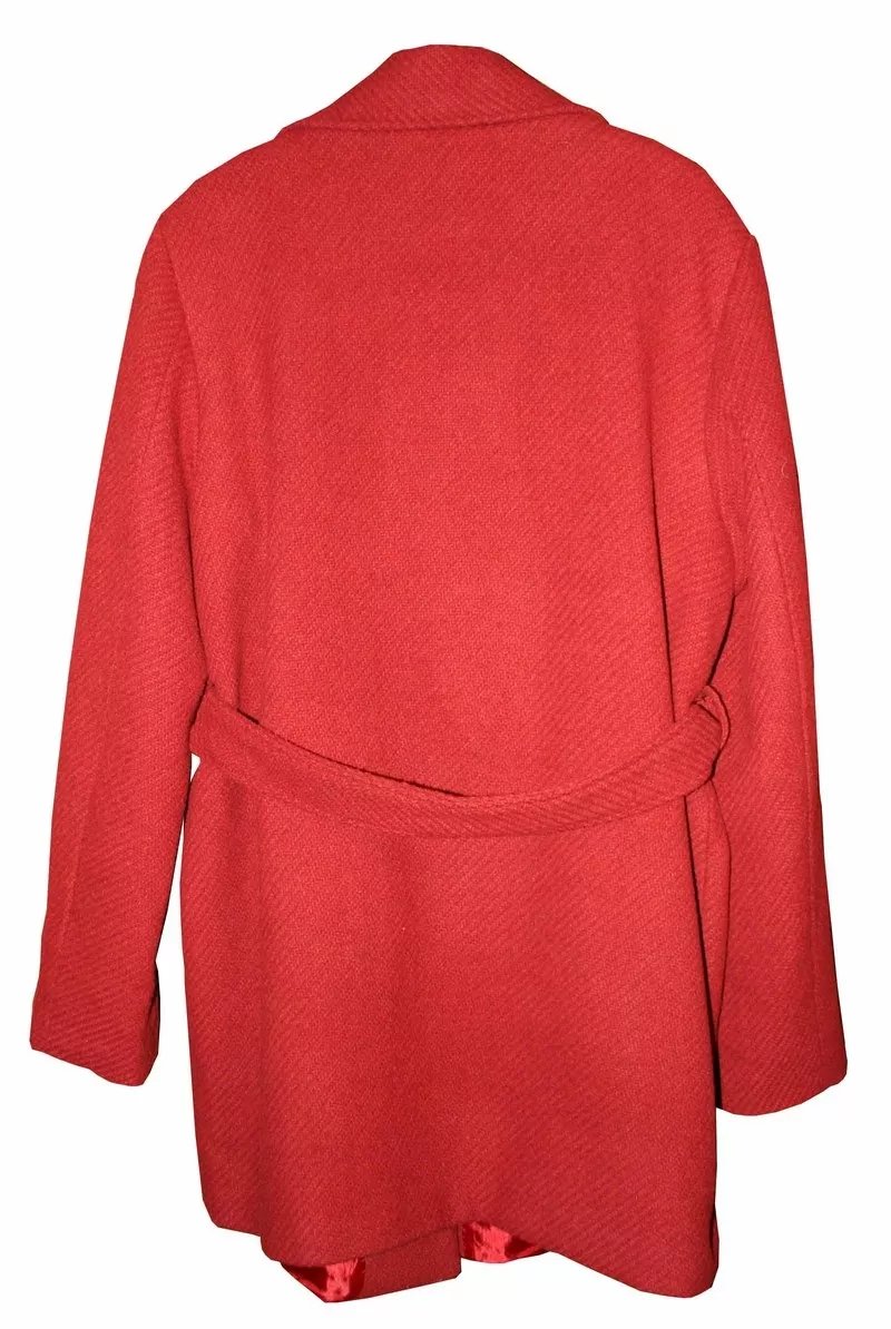 Новое демисезонное пальто AMISU (New Yorker),  цвет бордовый,  размер 52 3