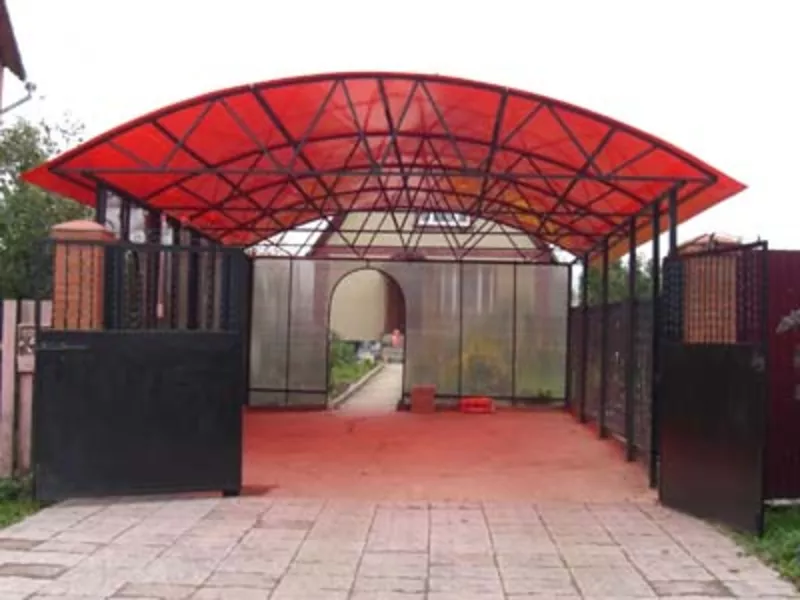 Авто навесы,  решетки и ворота 6