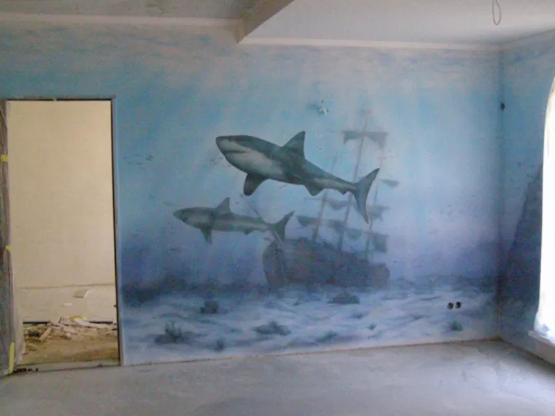 Аэрография на стенах