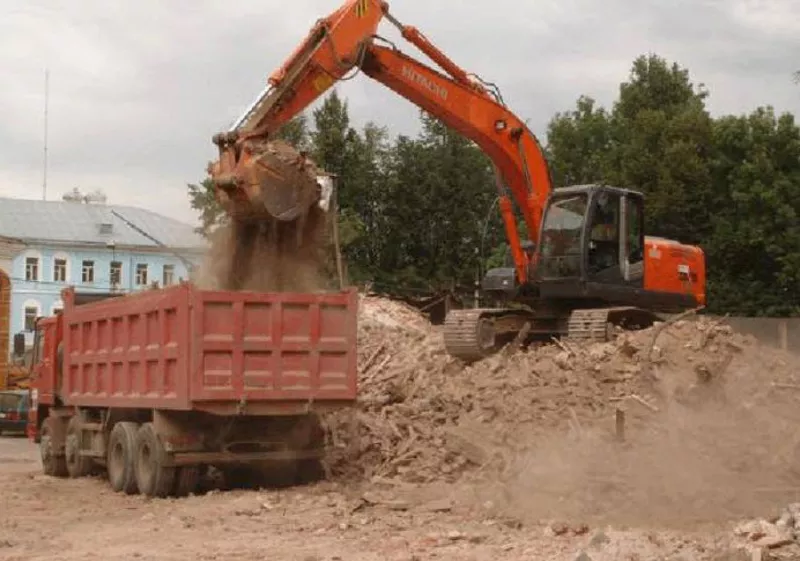 Демонтаж жб конструкций,  разработка котлованов 3