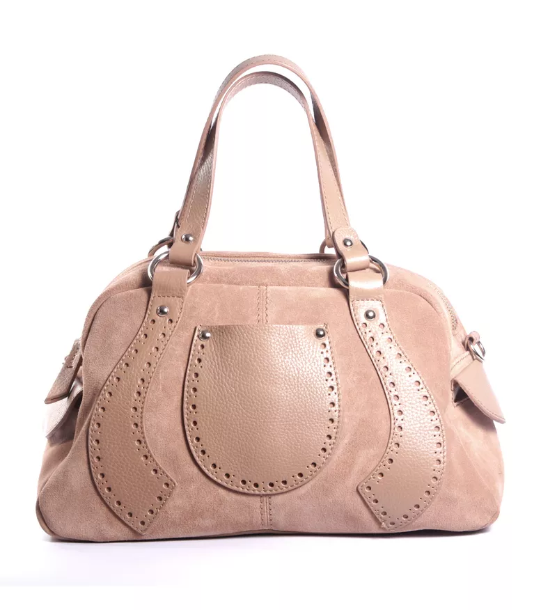 Удобная женская сумочка,  натуральная замша Код 5983 БЗ