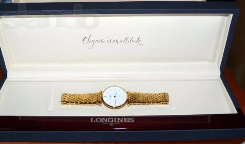 мужские золотые часы LONGINES