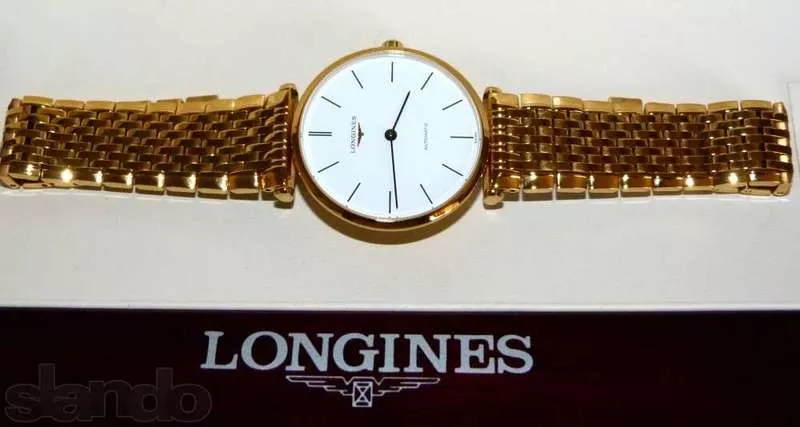 мужские золотые часы LONGINES 4