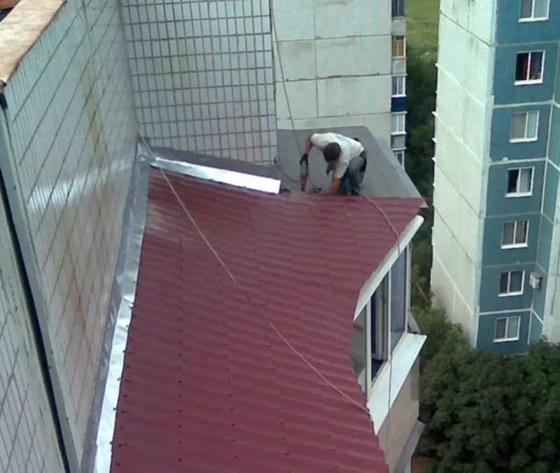 Ремонт (монтаж,  демонтаж балконного козырька) в Алматы