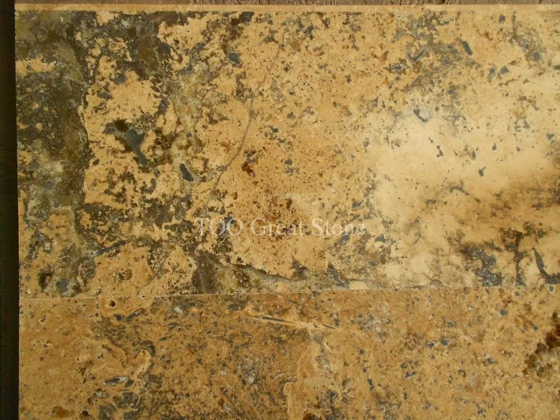 Травертин с черными прожилками в Алматы