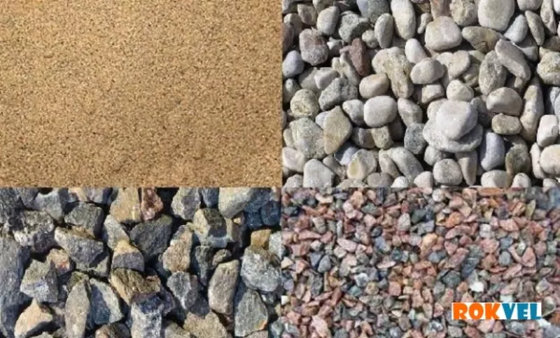 В мешках Песок,  отсев,  щебень,  глина,  цемент. Доставка до дома.