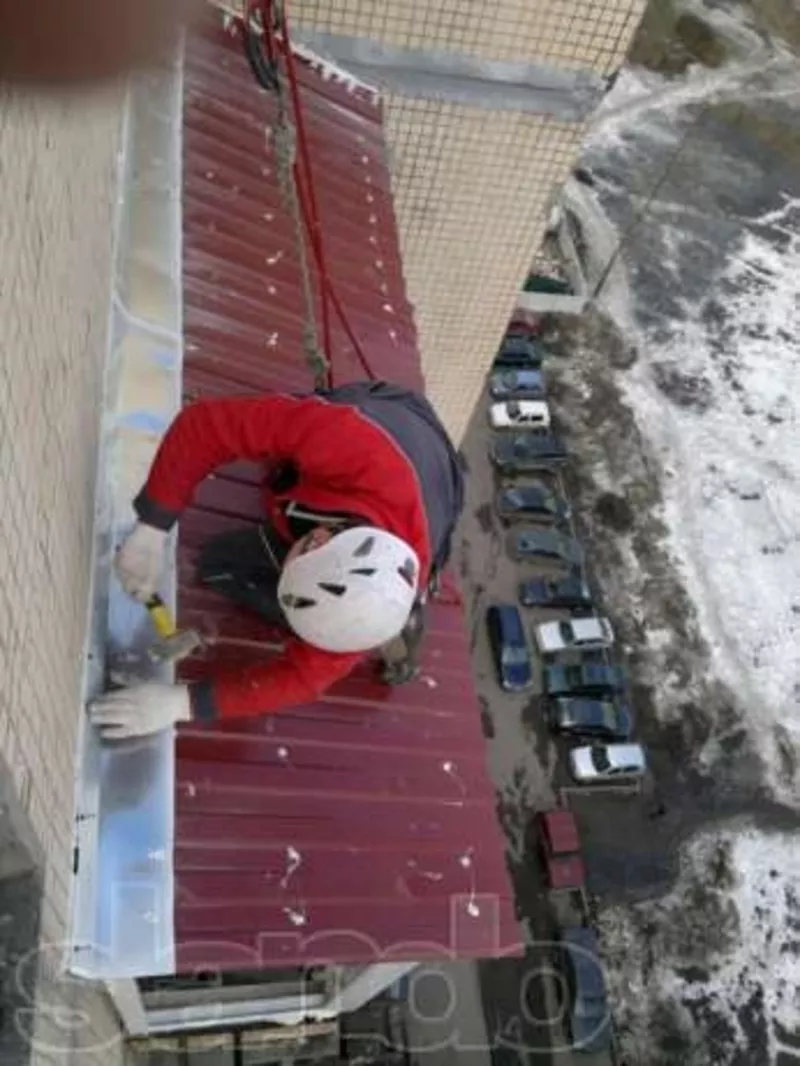 Реставрация козырьков над балконами 2